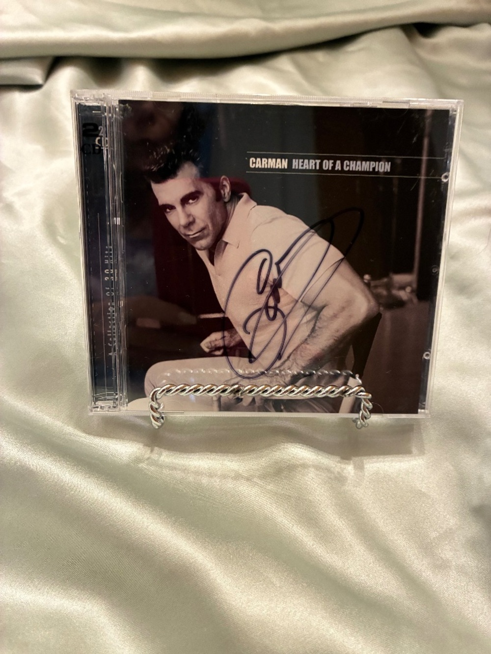 Carman Autographed Heart of a Champion 2-Disc CD Set Contemporary Christian